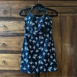 VINTAGE 90s HALTER DRESS
